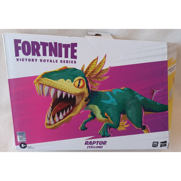 2022 Hasbro Fortnite Victory Royale Series Raptor (yellow) New - Picture 1 of 9